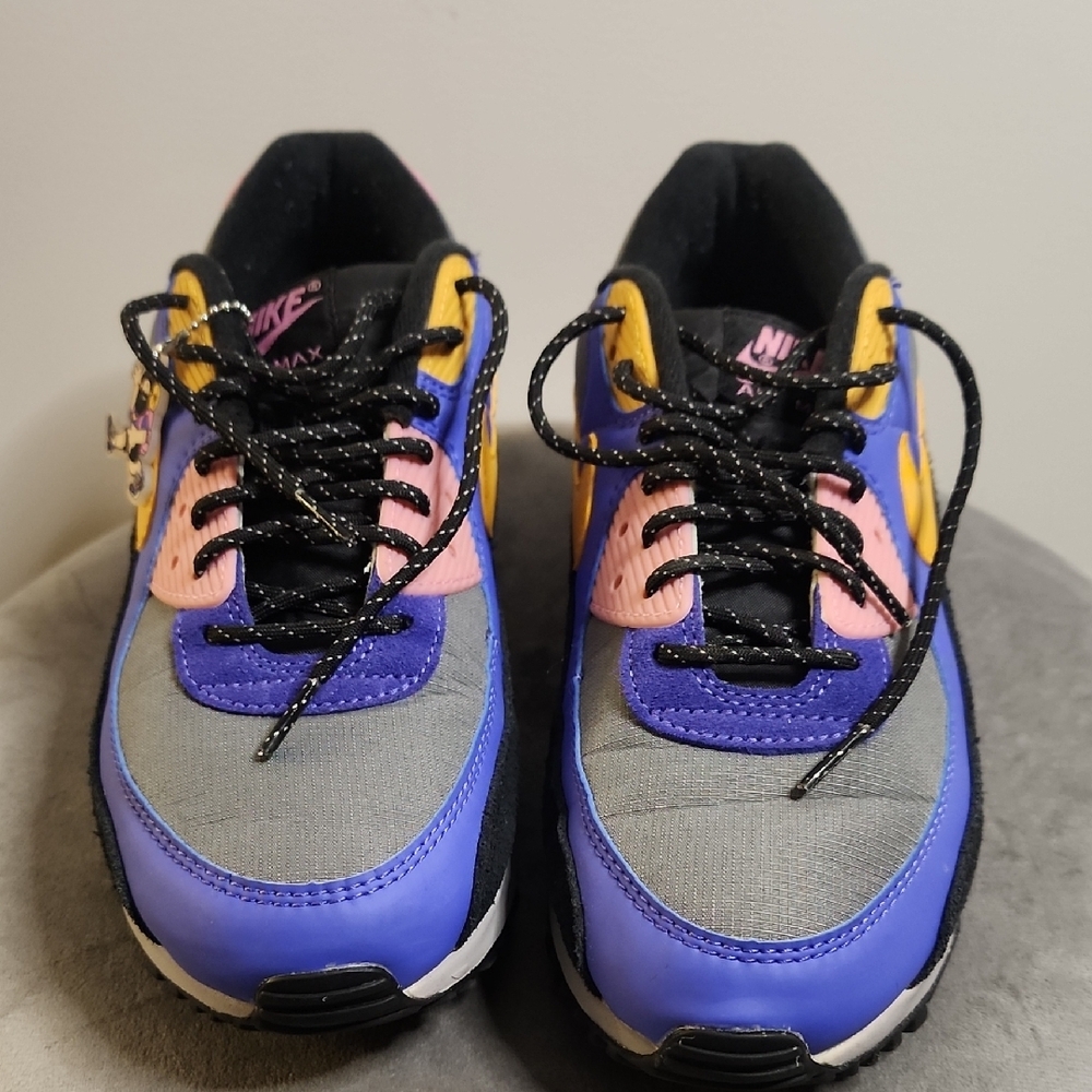 Nike Air Max in Blue, Yellow, and Pink - Picture 2 of 5